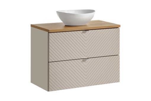 Set mobilier de 80 cm cu blat si lavoar Lola pe blat