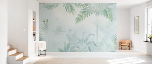 Tapet Foggy Jungle, Leafy, Photowall