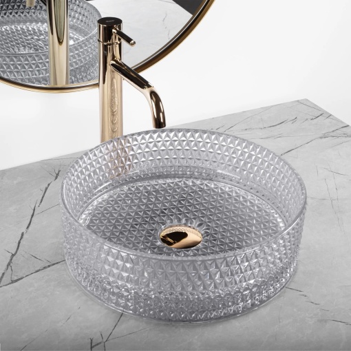 Lavoar pe blat Rea Cristal Light Grey