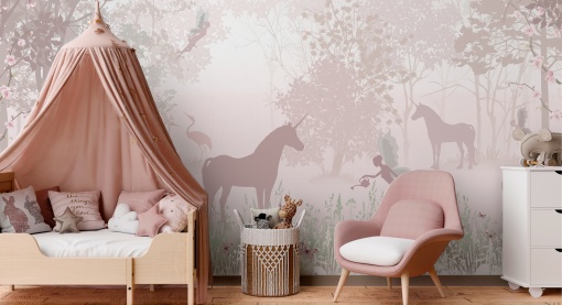 Tapet Unicorns and Fairies, Photowall