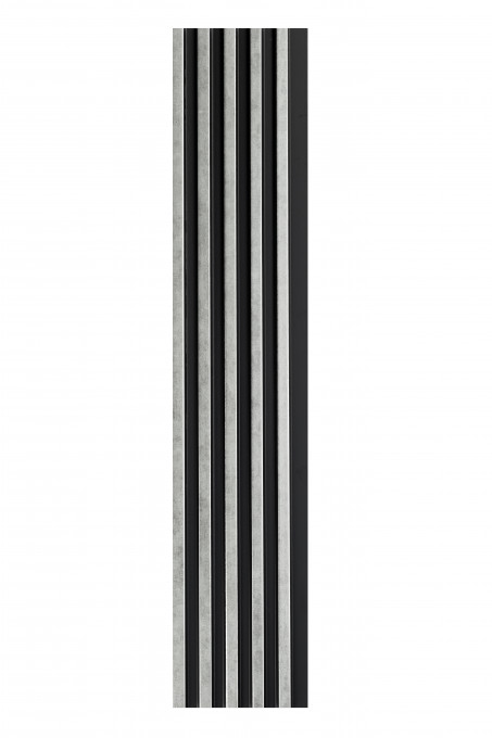 Profil dreapta pentru panou riflat 3D Asti, Silver, 270x3.5cm, Lamelio