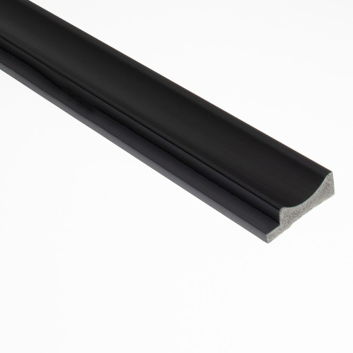 Profil stânga pentru panou riflat 3D Onda, Negru, 270x3.8cm, Lamelio