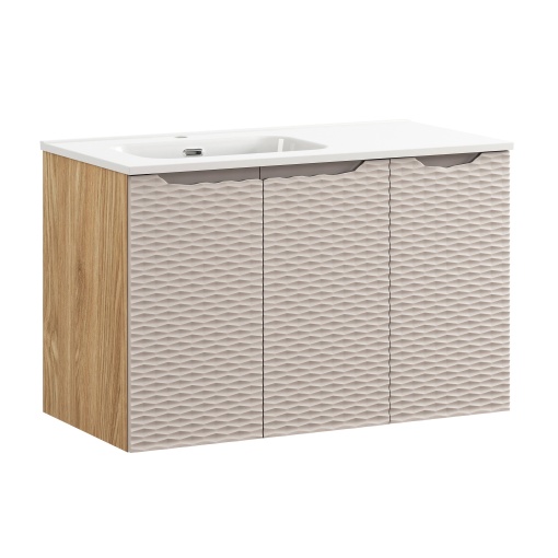 Set de mobilier 90cm cu chiuveta de mobila GO 2