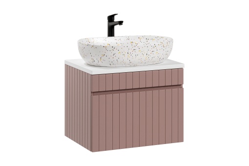 Set de mobilier de 60 cm cu lavoar pe blat