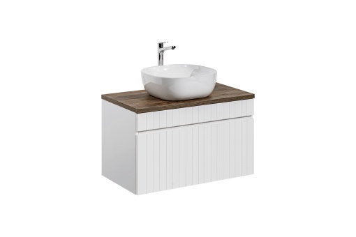 Set mobilier 80cm cu blat si lavoar blat Smile