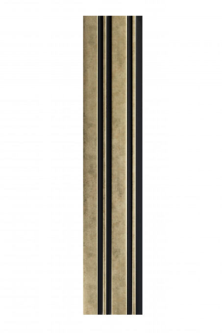 Profil dreapta pentru panou riflat 3D Milo, Auriu, 270x2.6cm, Lamelio