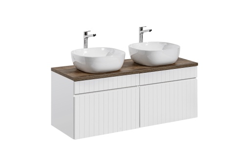 Set de mobilier 120cm cu blat si 2 lavoare Smile blat