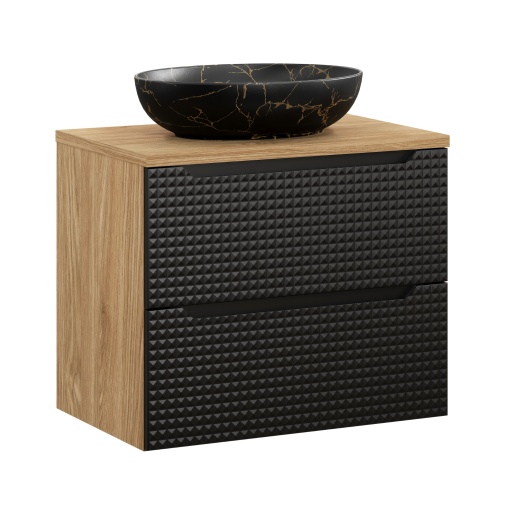 Set mobilier de 70 cm cu blat si lavoar Mona pe blat