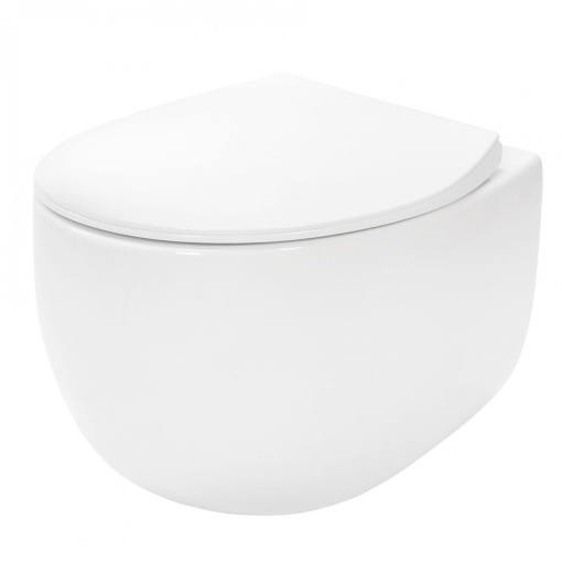 Vas WC suspendat Rea Carlo mini Tornado Rimless Flat Pro