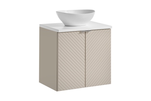 Set mobilier de 60 cm cu blat si lavoar Lola pe blat