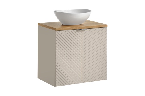 Set mobilier de 60 cm cu blat si lavoar Lola pe blat