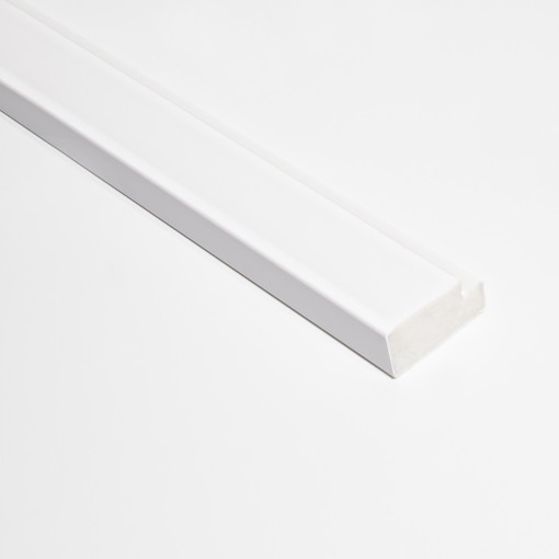 Profil dreapta pentru panou riflat 3D Olmo, Alb, 270x2.6 cm, Lamelio