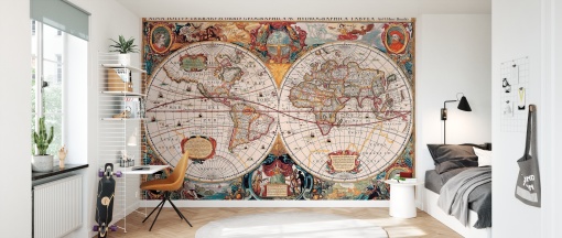 Tapet Antique Map, Henricus Hondius 1630, Photowall