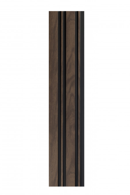 Profil dreapta pentru panou riflat 3D Milo, Walnut, 270x2.6cm, Lamelio