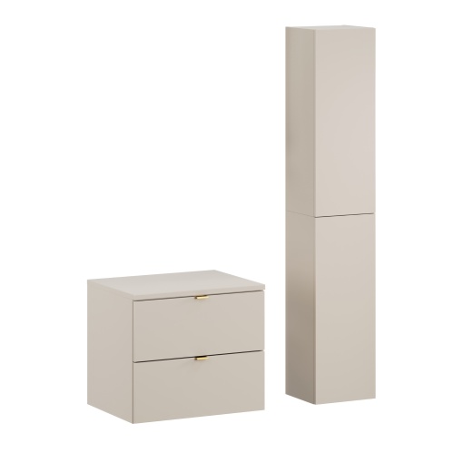Set mobila 60cm cu blat si dulap inalt