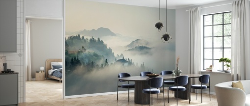 Tapet Morning Mist on Mountains, Photowall