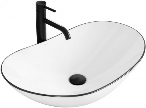 Lavoar pentru blat Rea Royal Negru Edge
