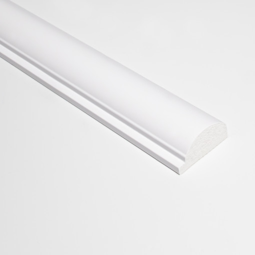 Profil stânga pentru panou riflat 3D Luna, Alb, 270x3.5 cm, Lamelio