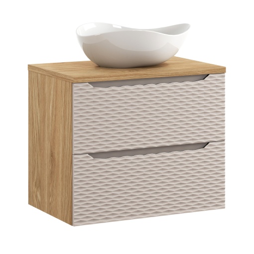 Set mobilier de 70 cm cu blat si lavoar de blat Cloud