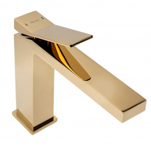 Baterie pentru lavoar Rea Duet Gold Low - Img 6