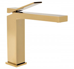 Baterie pentru lavoar Rea Duet Gold Low - Img 2