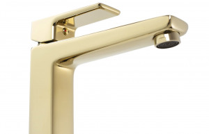 Baterie pentru lavoar REA Orix Auriu Gold Low - Img 3
