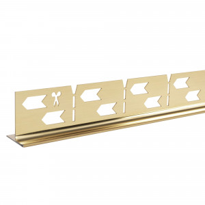 Cadă de duș bandă înclinată 100cm Brush Gold - Img 3