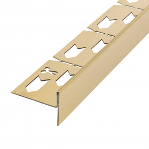 Cadă de duș bandă înclinată 100cm Brush Gold - Img 1
