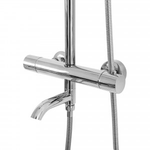 Coloana de dus cu termostat Lungo Crom - Img 2