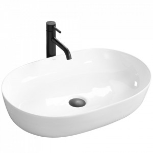 Lavoar ceramic pentru blat CLEO alb - REA - Img 1