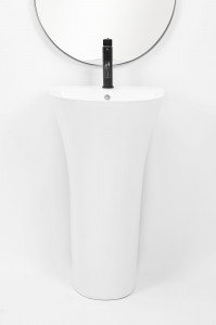 Lavoar de podea freestanding Rea Rita Slim Alb - Img 5