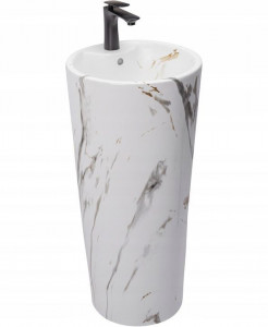 Lavoar freestanding de sine stătător Blanka Marble Marmura - Img 2