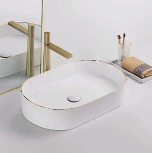 Lavoar pe blat Rea Nadia White Gold Edge - Img 3