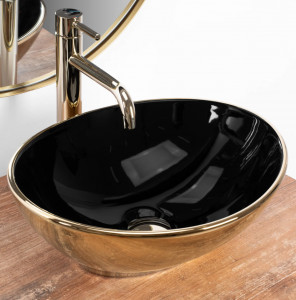 Lavoar pe blat Rea Sofia in Black Gold - Img 3
