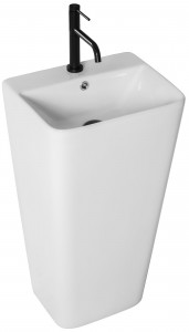 Lavoar podea freestanding Ceramic ARIS Alb - Img 9