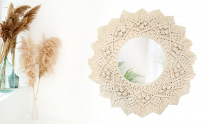 Oglinda perete Boho 55CM 322049 - Img 4