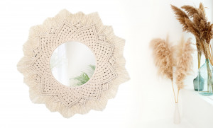 Oglinda perete Boho 60CM 322051 - Img 6