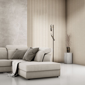 Panou riflat 3D Amber, Bej, 270x13 cm, Lamelio - Img 7