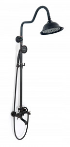 Set de dus cu scurgere Rea Retro Old Black negru - Img 2