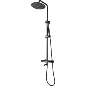 Set de dus cu termostat Lungo Black Metallic - Img 6