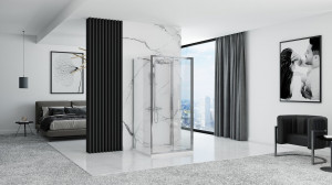 Cabina dus REA Rapid Slide Chrome Usa: 100 Perete: 80 - Img 3