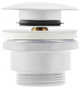 Dop pentru lavoar universal click-clack Rea Alb - Img 1