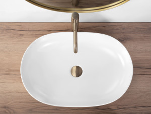 Lavoar pe blat Rea CLEO 61 WHITE MATT - Img 3