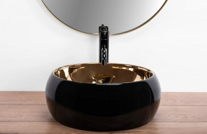 Lavoar pe blat REA Luna Gold/Black - Img 3