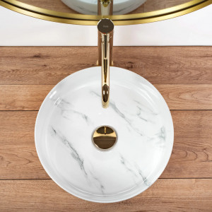 Lavoar pe blat Rea Sami Nature Marble - Img 4