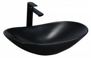 Lavoar pentru blat Rea Royal 60 Black Mat - Img 2