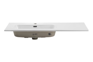 Lavoar pentru mobilier cu un singur bol 100cm cu blat ceramic - Img 2