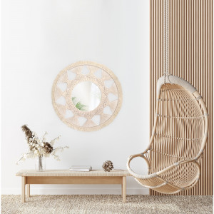 Oglinda perete Boho 65CM 322050 - Img 2