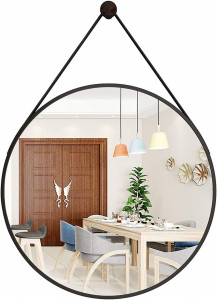 Oglindă rotundă Loft 60 cm NEGRU CFZL-MR060 - Img 6