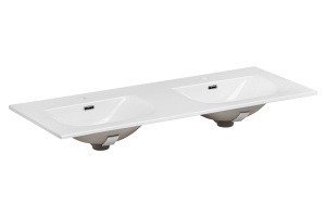 Set de mobilier 120cm cu lavoar mobila SKY, dulap inalt si oglinda - Img 3
